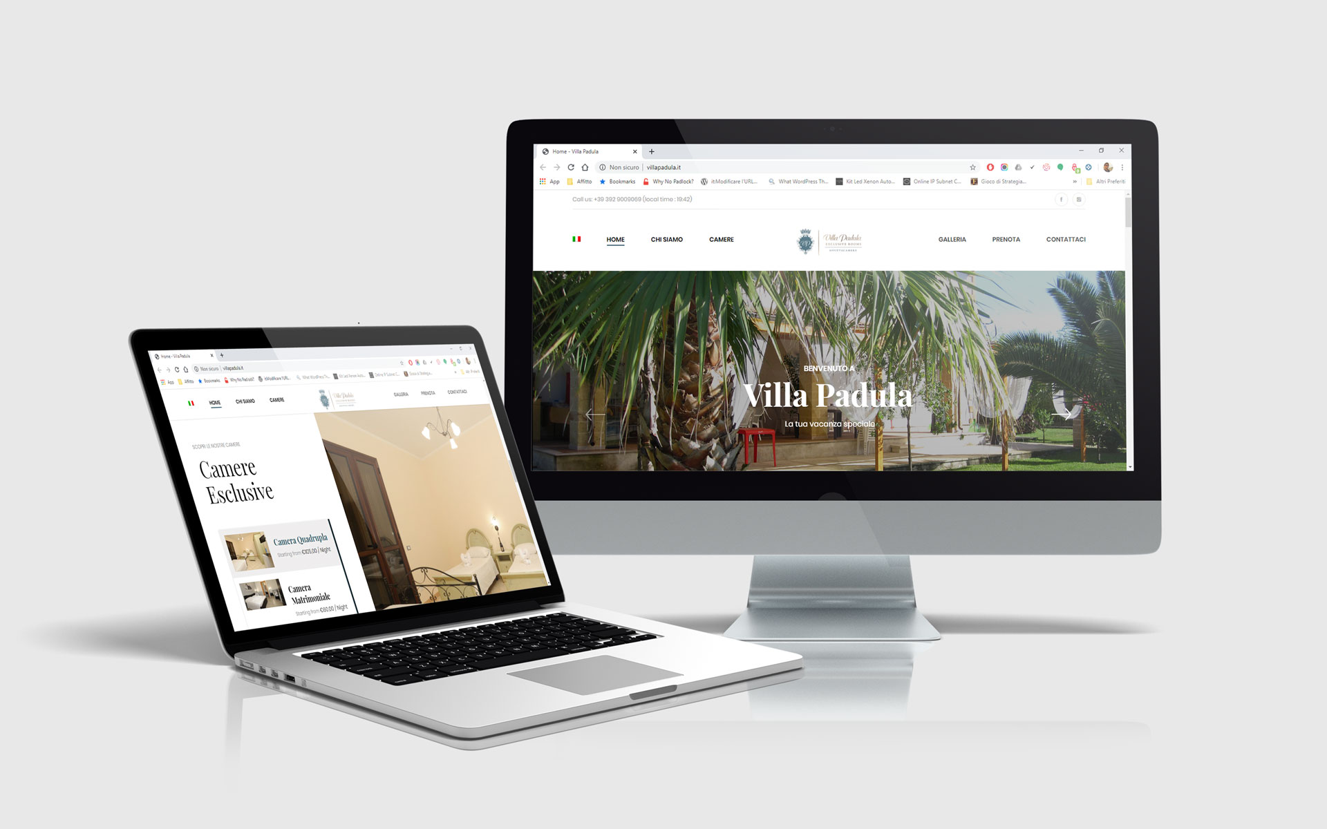 Realizzazione siti web - VillaPadula_devices